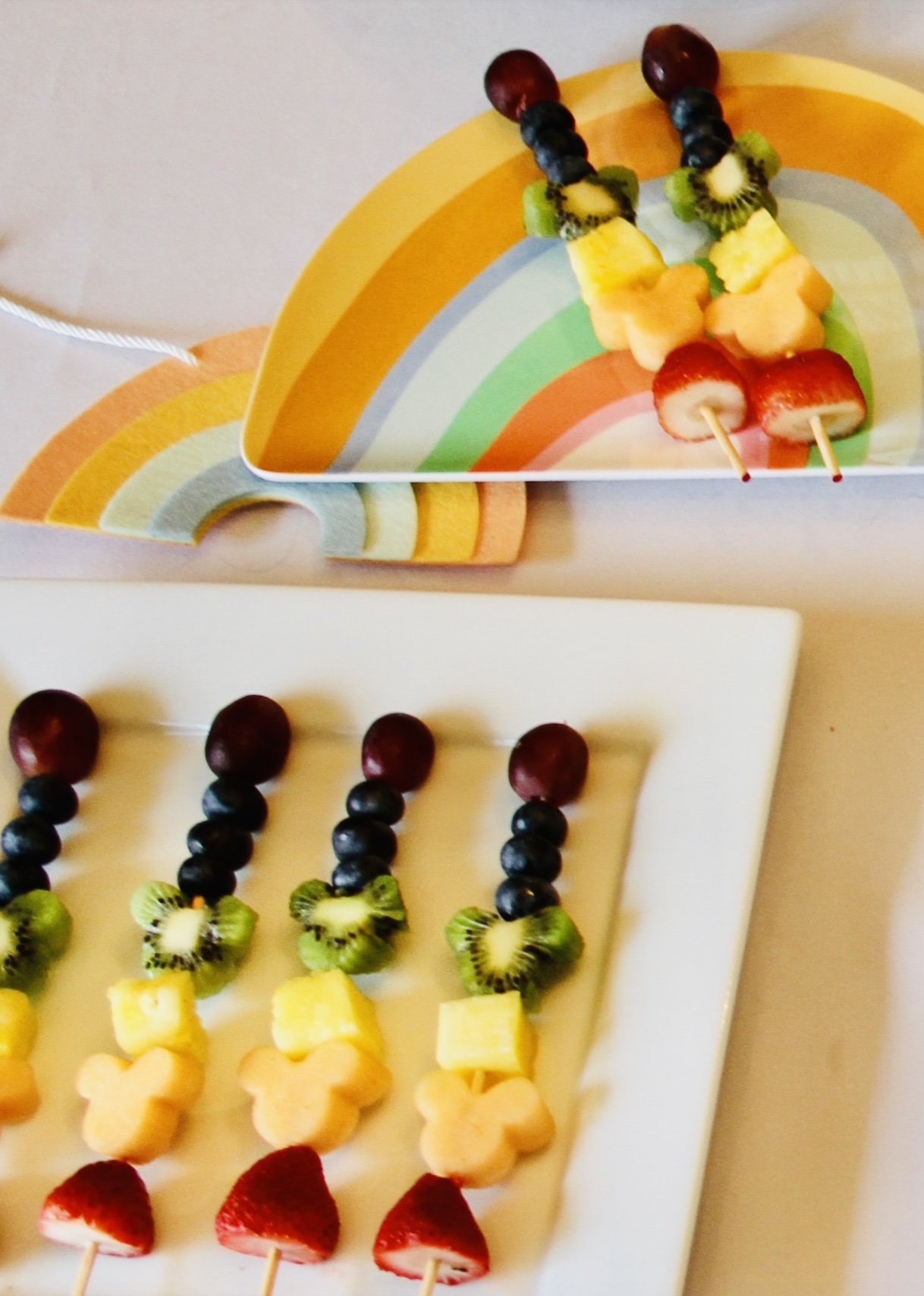 Rainbow Fruit Kabobs Pixie Dust Posies