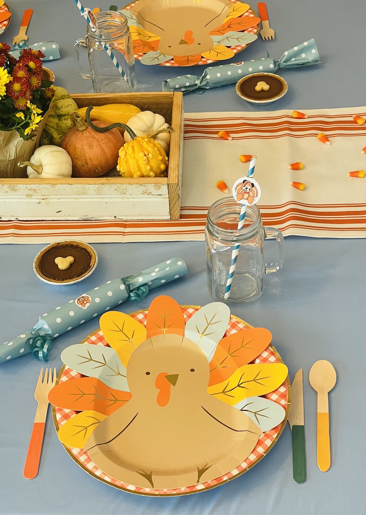 Kids Turkey Tablescape - Pixie Dust & Posies