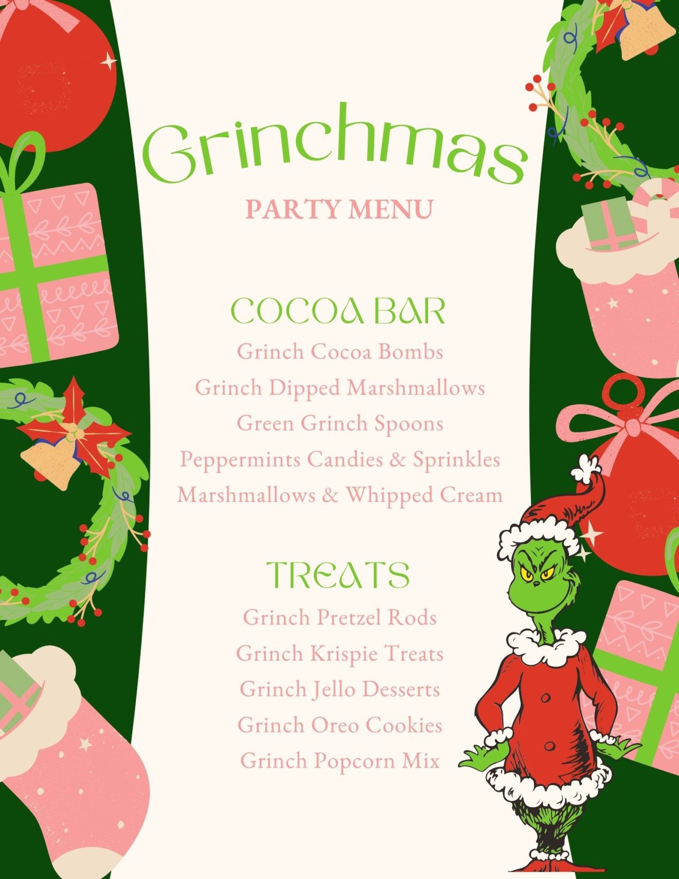 Pink Grinchmas Party - Pixie Dust & Posies